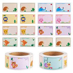 2Rolls Adhesive Labels Picture Stickers, Rectangle Paper Hand Written Name Tag Stickers, 2.7x5.7cm(DIY-TA0014-51C)