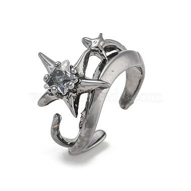 Star Alloy+Rhinestone Finger Rings