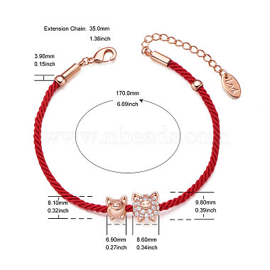 Bracelets de cordon Shegrace(JB532A)-3