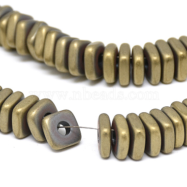 Electroplate Non-magnetic Synthetic Hematite Beads Strands(G-Q486-90A)-3