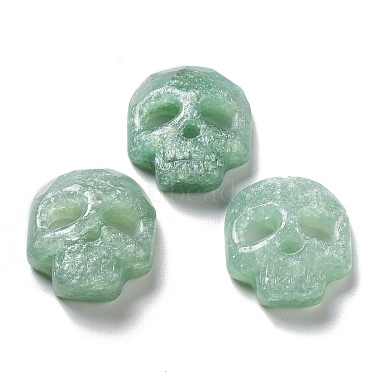 Skull Green Aventurine Pendants