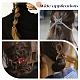 6Pcs 6 Style PU Leather Elastic Hair Accessories(OHAR-OC0001-03)-7