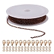 DIY 3m Brass Cable Chain Jewelry Making Kit(DIY-YW0005-75R)-1