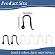 240Pcs 3 Colors Plastic Earring Hooks(KY-ME0001-02)-2