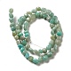 amazonite naturelles brins de perles(G-D081-A06)-2