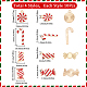 40Pcs 4 Style Christmas Themed Light Gold Plated Alloy Pendants(ENAM-SC0003-65)-2