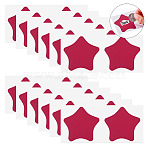 50Pcs Coated Scratch Off Film Password Sticker, DIY Scraping Award Card, Star, Red, 127x66x0.1mm(DIY-TA0015-47A)