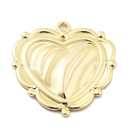 Brass Pendants, Heart, Real 14K Gold Filled, 30x28.5x3.5mm, Hole: 2.2mm(KK-I707-04G)
