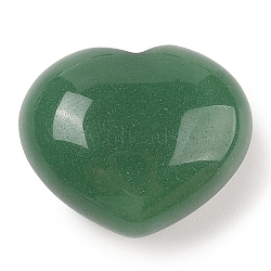 Natural Green Aventurine Love Heart Stone, Pocket Palm Stone for Reiki Balancing, 24~25.5x30x15~17mm(G-I367-03H)