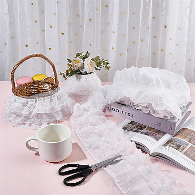 5 Yards Flower Polyester Lace Trim(OCOR-WR0002-15A)-4