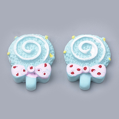 Pale Turquoise Food Resin Cabochons
