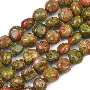 Natural Unakite Beads Strands(GG-CBA787B-A10)-2