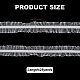 Polyester Elastic Pleated Lace Ribbon(OCOR-WH0036-70B)-2