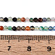 naturelles multicolores perles d'agate brins(G-T143-02)-5