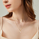 4Pcs 4 Colors Cubic Zirconia Heart Pendant Necklaces Set with Golden Brass Box Chains(NJEW-AN0001-78)-5