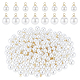 nbeads 200pcs 2 pendentifs en plastique ABS style perles d'imitation(KY-NB0001-44)-1