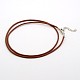 Leather Cord Necklace Making(MAK-F002-11)-1