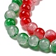 Crackle Baking Painted Imitation Jade Glass Beads Strands(DGLA-T003-6mm-M)-2