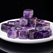 100g Cube Natural Amethyst Beads, for Aroma Diffuser, Wire Wrapping, Wicca & Reiki Crystal Healing, Display Decorations, 15~20x15~20x15~20mm.(PW-WG54827-01)