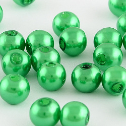 ABS Plastic Imitation Pearl Round Beads, Spring Green, 12mm, Hole: 2mm, about 220pcs/200g(SACR-S074-12mm-A74)