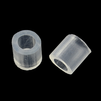 Melty Mini Beads Fuse Beads Refills, Tube, Clear, 3~3.3x2.5~2.6mm, about 40000pcs/500g