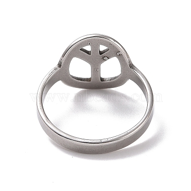 201 Stainless Steel Peace Sign Finger Ring(RJEW-J051-43P)-3