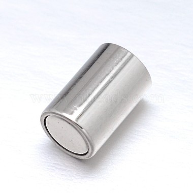 304 Stainless Steel Magnetic Clasps with Glue-in Ends(STAS-M200-D-01)-3