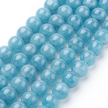 10mm DarkCyan Round Blue Sponge Quartz Beads