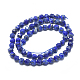Natural Lapis Lazuli Beads Strands(G-K303-B01-6mm)-2