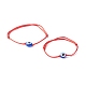 Ensemble de bracelets réglables en fil de nylon pour maman et fille(BJEW-JB06527)-1