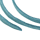 3x1.5mm Teal Flat Faux Suede Cord(X-LW-R003-61)-3