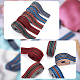 WADORN 5Pcs 5 Colors Bohemian Style Polyester Striped Ribbon(OCOR-WR0001-07B)-4