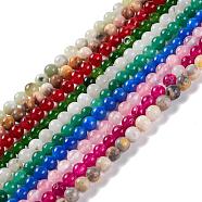Natural Gemstone Beads Strands, Mixed Stone, Round, 6mm, Hole: 0.8mm, about 60~65pcs/strand, 14.96 inch(38cm)(G-F591-03M-6mm)