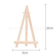 Folding Pine Wood Tabletop Easel,  Painting Display Easel, Bisque, 16x8cm(PW-WG36115-03)
