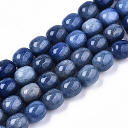 Natural Blue Aventurine Beads Strands, Barrel, 13x12mm, Hole: 1.2mm, about 24pcs/strand, 12.60 inch(32cm)(G-S359-220)