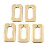 Opaque Acrylic Linking Rings, Quick Link Connectors, for Cross Chains Making, Rectangle, Wheat, 43.5x23x4.5mm, Inner Diameter: 30x12mm, about 147pcs/500g(OACR-S021-70A-E02)