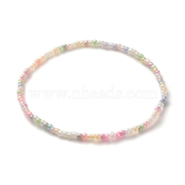 Bracelets de cheville en perles de rocaille en verre(AJEW-AN00469)-8