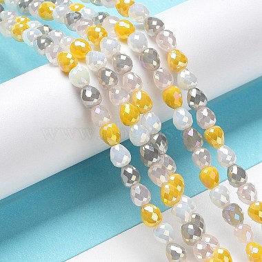 Electroplated Glass Beads Strands(GLAA-B013-01B)-2