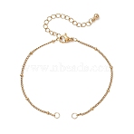 304 Stainless Steel Satellite Chain Bracelet Making, Golden, 6.69 inch(17cm)(AJEW-JB01578-01)