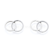 201 Stainless Steel Linking Rings, Quick Link Connectors, Ring, Stainless Steel Color, 21.5mm(STAS-N090-LA1002-1)