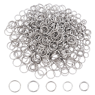 500pcs 5 Style 304 Stainless Steel Split Rings, Double Loops Jump Rings, Stainless Steel Color, 12x2mm, 100pcs/style(STAS-UN0026-11)