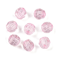 Transparent Acrylic Beads, Faceted, Cone, Lavender, 6mm, Hole: 1.2mm, 4545pcs/500g(OACR-Q015-03D)