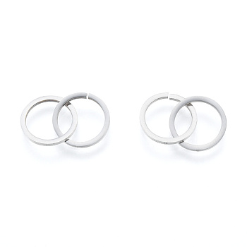 201 Stainless Steel Linking Rings, Quick Link Connectors, Ring, Stainless Steel Color, 21.5mm