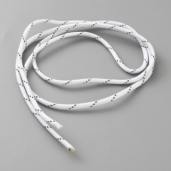 Luminous Glow in the Dark Polyester Cord, White, 4mm, about 30m/bundle