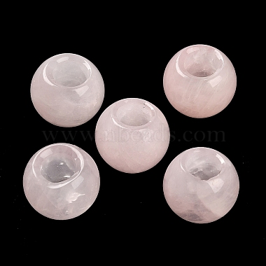 Natural Rose Quartz European Beads(G-R488-01G)-2