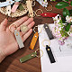 120Pcs 15 Colors PU Leather Keychains(KEYC-GL0001-19)-3
