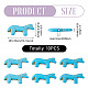 10pcs perles turquoise synth&eacute;tiques(G-TADJ0001-01E)-3