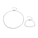 304 комплект ювелирных изделий из ожерелья и браслетов из нержавеющей стали(SJEW-JS01097)-1