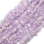 Natural Lavender Amethyst Beads Strands, Chips, 6~10x4~6x3~!5mm, Hole: 1mm, about 32 inch(X-G-P035-12)