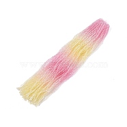 Gradient Color Baking Painted Glass Bead Strands, Faceted, Bicone, Colorful, 2.9~3.3x2.5mm, Hole: 0.8mm, about 146~150pcs/strand, 15.35~16.2''(39~40.5cm)(DGLA-A039-T2mm-A01)